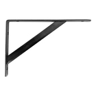 Kit 2 Suporte Prateleira Mão Francesa Aço 23cm Preto Fertak