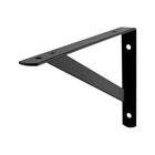 Kit 2 Suporte Prateleira Mão Francesa Aço 29cm Preto Fertak