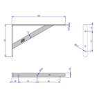Kit 2 Suporte Prateleira Mão Francesa Reforçada 20cm - Loth