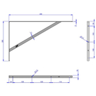 Kit 2 Suporte Prateleira Mão Francesa Reforçada 40cm - Loth