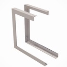 Kit 2 Suporte Prateleira Nicho Reforçada Dupla 20x30cm Branco