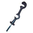 Kit 2 Suporte Varão Duplo Cortina C/ Ponteira 19-28mm Imbuia