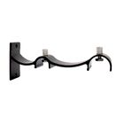 Kit 2 Suportes Duplo Perfil Invertido Para Varão Wave 28mm Ou