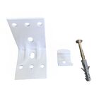 Kit 2 Suportes Em L Para Trilho Suíço Simples Com Presilha Br