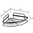 Kit 2 Suportes Para Shampoo Cantoneira Banheiro Aço Schmitt P