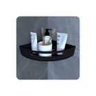 Kit 2 Suportes Porta Shampoo De Banheiro De Canto Preto