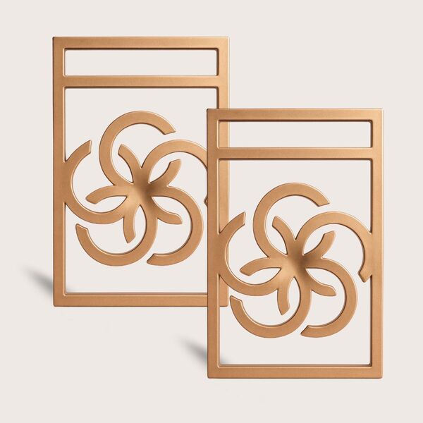 Kit 2 Suportes Prateleira Cobre Cobreado Estilo Industrial Nã