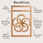 Kit 2 Suportes Prateleira Cobre Cobreado Estilo Industrial Nã