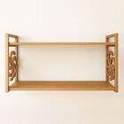 Kit 2 Suportes Prateleira Cobre Cobreado Estilo Industrial Nã