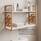 Kit 2 Suportes Prateleira Cobre Cobreado Estilo Industrial Nã