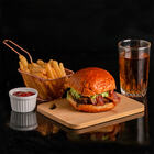 Kit 2 Tábuas De Corte Bambu Pequena Lanches Petiscos 15x20cm