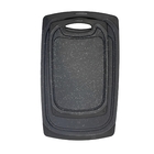 Kit 2 Tábuas de Corte Polipropileno Preto Delinia