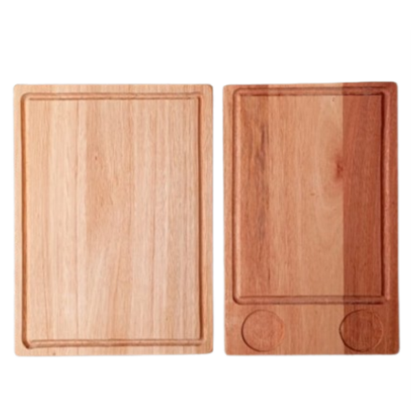 Kit 2 Tábuas Para Churrasco Frisada E Com Porta Copos - Madea