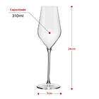 Kit 2 Taças De Cristal Espumante 310ml Classic Dandy Oxford