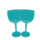Kit 2 Taças Gin Azul Tiffany Acrílico Ps Krystalon