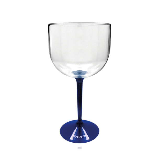 Kit 2 Taças Gin Bicolor Azul Acrílico Poliestireno