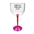 Kit 2 Taças Gin Bicolor Rosa Acrílico Personalizada - Chance