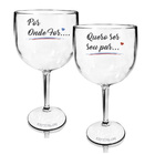 Kit 2 Taças Gin Personalizadas Por Onde For... - Para Dia Dos