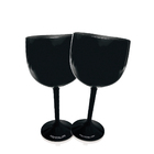 Kit 2 Taças Gin Pretas Acrílico Ps Krystalon