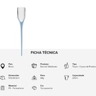 Kit 2 Taças Para Espumante Enterra Na Areia Praia 210ml Azul