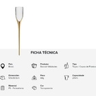 Kit 2 Taças Para Espumante Enterra Na Areia Praia 210ml Doura