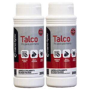 Foto de Kit 2 Talco Removedor De Cera Para Porcelanato 2x200g - Nano4