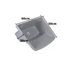 Kit 2 Tanque Plástico Com Válvula 24 Litros Cinza - Metasul