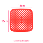 Kit 2 Tapetes Airfyer Protetor Silicone Antiaderente 18cm
