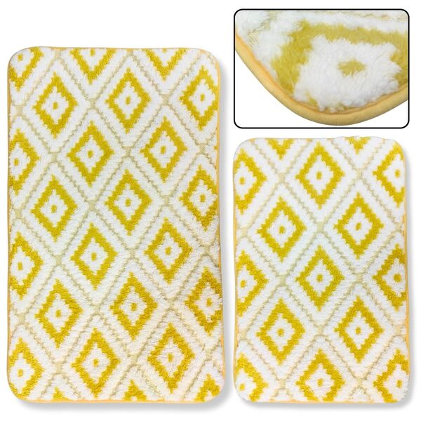 Kit 2 Tapetes Antiderrapante Resistente Macio Partna 3997AM