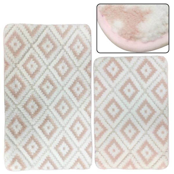 Kit 2 Tapetes Antiderrapante Resistente Macio Partna 3997RO