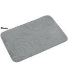 Kit 2 Tapetes Banheiro Super Soft Flor 60cm X 40cm Blanco Cor