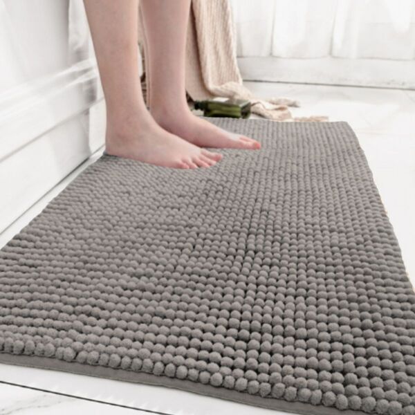 Kit 2 Tapetes Para Banheiro Bolinha Microfibra Absorvente Col