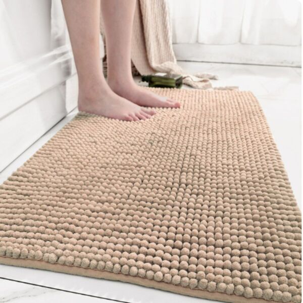 Kit 2 Tapetes Para Banheiro Bolinha Microfibra Absorvente Col