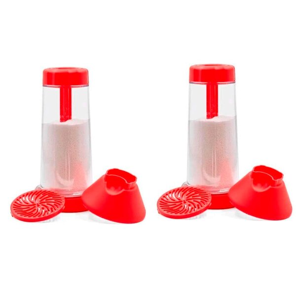 Kit 2 Tapioqueiras De Farinha Beiju Tapioca Peneira Armazena