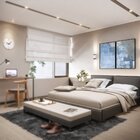 Kit 2 Telas Canvas Com Moldura Abstrato Textura Azul