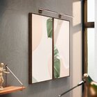 Kit 2 Telas Canvas Com Moldura Arte Abstrata E Costela De Adão