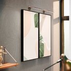 Kit 2 Telas Canvas Com Moldura Arte Abstrata E Costela De Adão