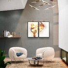 Kit 2 Telas Canvas Com Moldura Bailarina Arco E Fecha