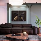 Kit 2 Telas Canvas Com Moldura Braços E Mãos