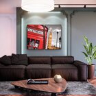 Kit 2 Telas Canvas Com Moldura Cabine Big Ben