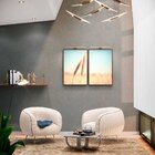 Kit 2 Telas Canvas Com Moldura Campo De Trigo