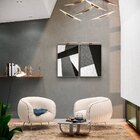 Kit 2 Telas Canvas Com Moldura Cimento Geométrico