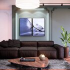 Kit 2 Telas Canvas Com Moldura Dente-de-leão E Gota De Orvalho