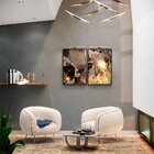 Kit 2 Telas Canvas Com Moldura Efeito Marmorizado