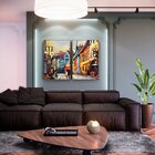 Kit 2 Telas Canvas Com Moldura Europa