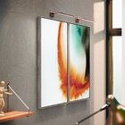 Kit 2 Telas Canvas Com Moldura Figura Abstrata