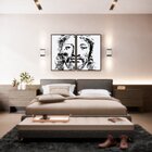 Kit 2 Telas Canvas Com Moldura Jesus Cristo