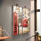 Kit 2 Telas Canvas Com Moldura Londres Telefone