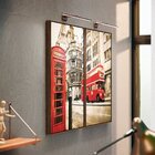 Kit 2 Telas Canvas Com Moldura Londres Telefone