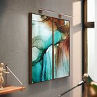 Kit 2 Telas Canvas Com Moldura Marmorizada Tiffany